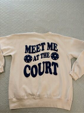 Pacific & Co Pickleball sweatshirt. Size medium-large.  Unisex.